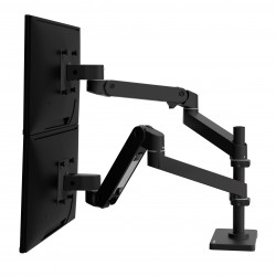 Ergotron 45-710-290 LX PRO ARM, DUAL DISPLAY, STACKING, GROM