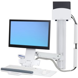 Ergotron 45-273-216 StyleView Sit-Stand Combo System, Bright