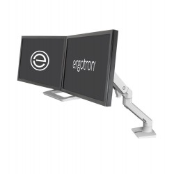 Ergotron 45-476-216 HX Desk Dual Monitor Arm, White