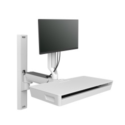 Ergotron 45-619-251 CareFit Combo System with Worksurface, S