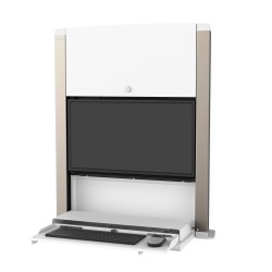 Ergotron 61-367-030 CareFit 24-inch Sit-Stand Enclosure, Sno