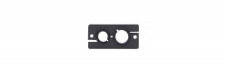 KRAMER WCP-21 Wall Plate Insert ? Dual Cable Pass?Through
