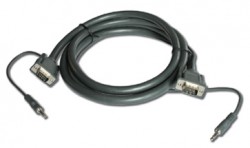 KRAMER C-GMA/GMA-3 Molded 15-pin HD + Audio (Male - Male) Ca