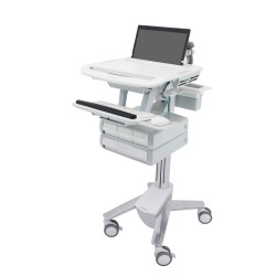 Ergotron SV43-11B0-0 StyleVliew Laptop Cart, Tall Drawer
