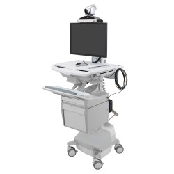 Ergotron SV44-1122-5 StyleView Laptop Cart, LiFe Powered, 2 