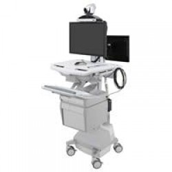 Ergotron SV44-1222-B StyleView Cart with LCD Arm, LiFe Power