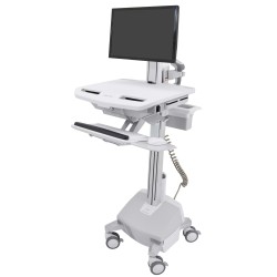Ergotron SV44-1262-2 StyleView Cart with LCD Arm, LiFe Power