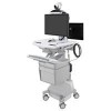 Ergotron SV44-1292-4 StyleView Cart with LCD Arm, LiFe Power