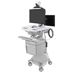 Ergotron SV44-12C2-2 StyleView Cart with LCD Arm, LiFe Power