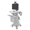 Ergotron SV44-13B2-5 StyleView Cart with LCD Pivot, LiFe Pow