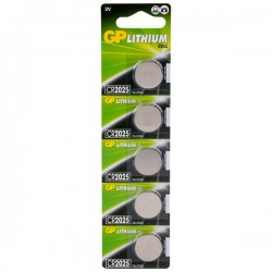 GP GPPBL2025155 Lithium Coin CR2025 (Card of 5)