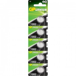 GP GPPBL2032188 Lithium Coin CR2032 (Card of 5)