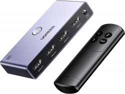 UGREEN 15604 HDMI 2.1 Switch Aluminum Ultra HD 8K 3 in 1 Out