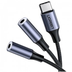UGREEN AV144-30732 USB Type C to 3.5mm 2 Female Audio Cable 