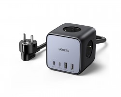 UGREEN 90906 DigiNest Cube Power Strip (3 AC outlets +  65W 