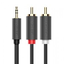 UGREEN AV102-10510 3.5mm male to 2RCA male cable 2m, ABS con