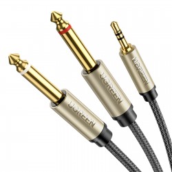 UGREEN AV126-10618 6.3mm Mono Cable, 1/4 inch to 1/8 inch 3.