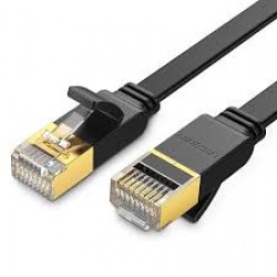 UGREEN NW106-30738 Cat 7 STP Lan Cable Flat Design 0.5m (Bla