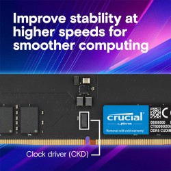 CRUCIAL CT64G64C52CU5 64GB DDR5-6400 CUDIMM 1.1V CL52